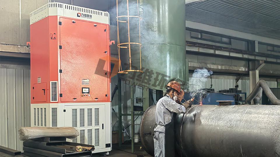 力维环保丨江苏某机械厂复购的“自循环烟尘净化器”安装完成
