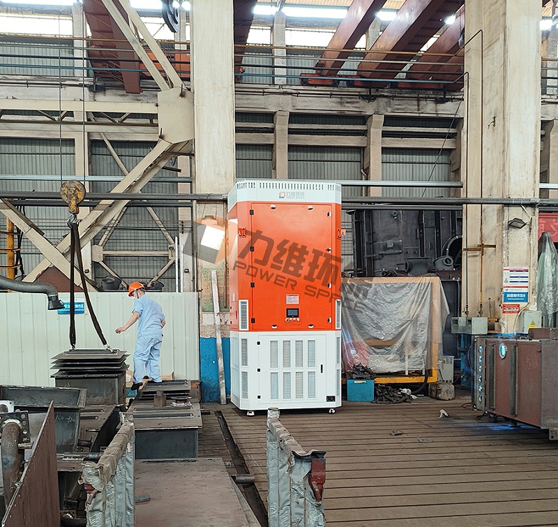 力维环保丨江苏某机械厂复购的“自循环烟尘净化器”安装完成